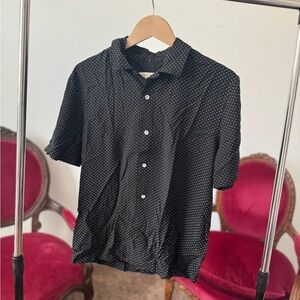 Rag & Bone Avery Black Casual Button Down Shirt
